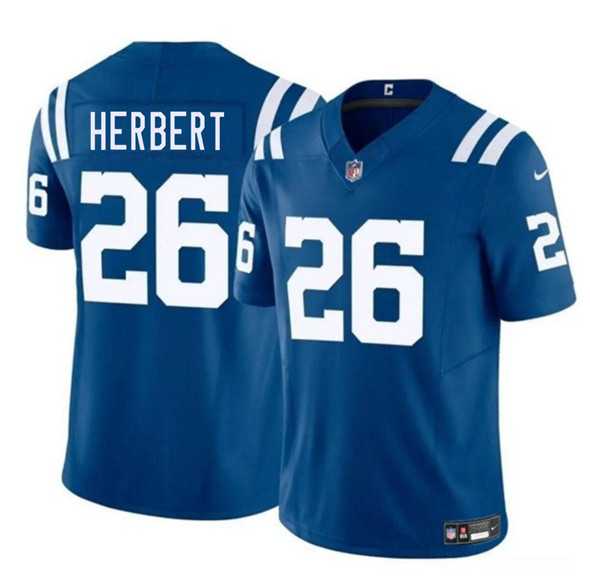 Men & Women & Youth Indianapolis Colts #26 Khalil Herbert Blue 2025 F.U.S.E. Vapor Limited Stitched Jersey